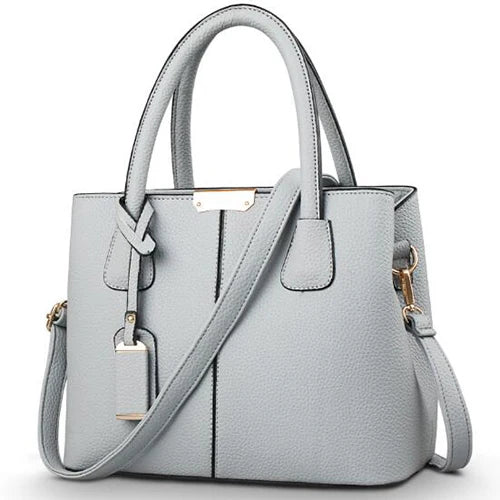 Chic Square Tote- Luxury PU Leather Bag