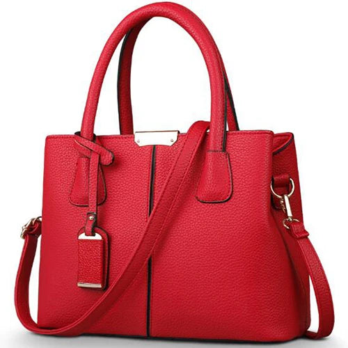 Chic Square Tote- Luxury PU Leather Bag