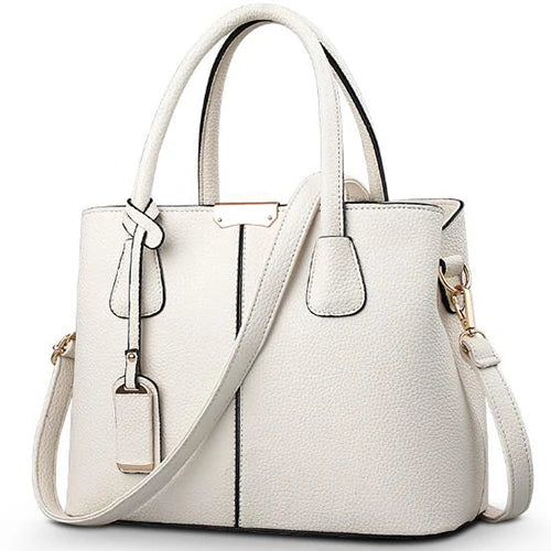 Chic Square Tote- Luxury PU Leather Bag