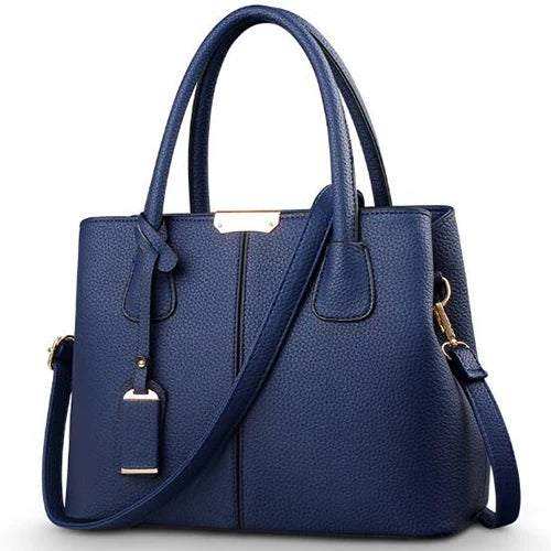Chic Square Tote- Luxury PU Leather Bag
