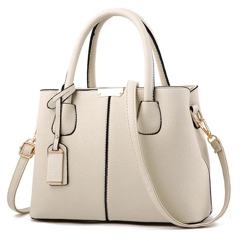 Chic Square Tote- Luxury PU Leather Bag