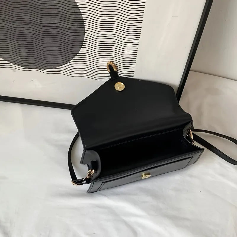 Fashionable Crossbody Bag with Top Handle and Flap for Women